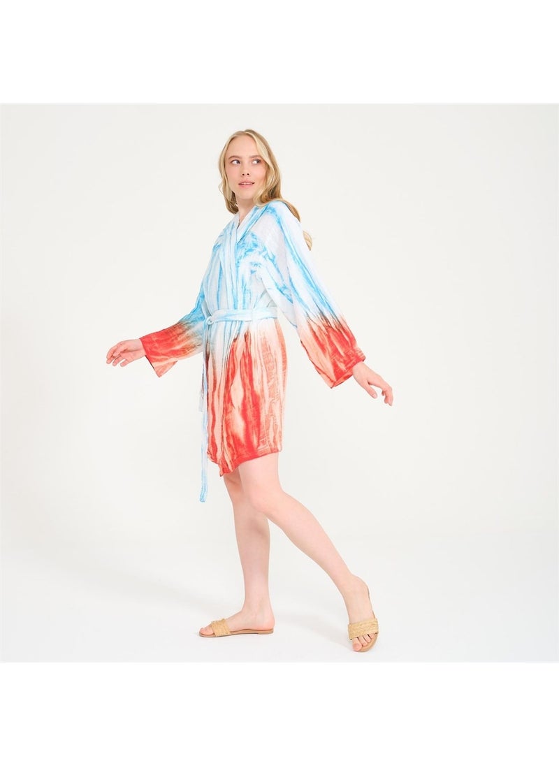 Miespiga Colorato Batik Muslin Bathrobe  - Image 2