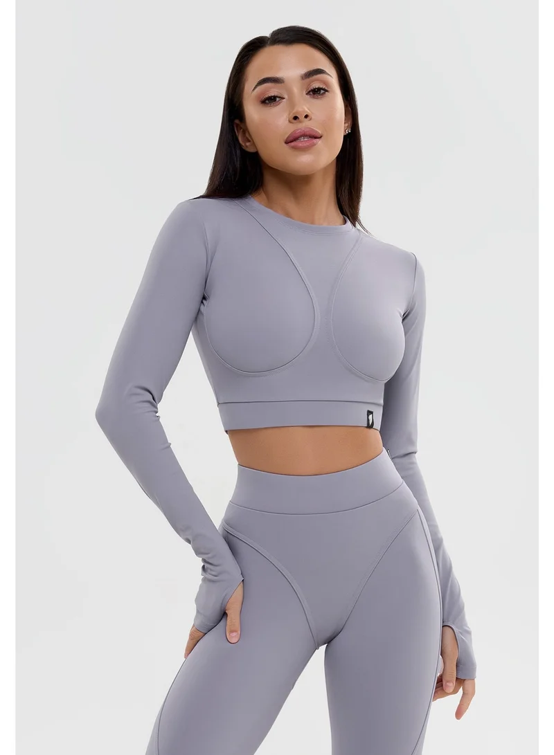 Bona Fide Workout Tops for Women - Short/Long Sleeve Compression Shirt - Breathable Tight Crop Top for Gym, Running, Yoga