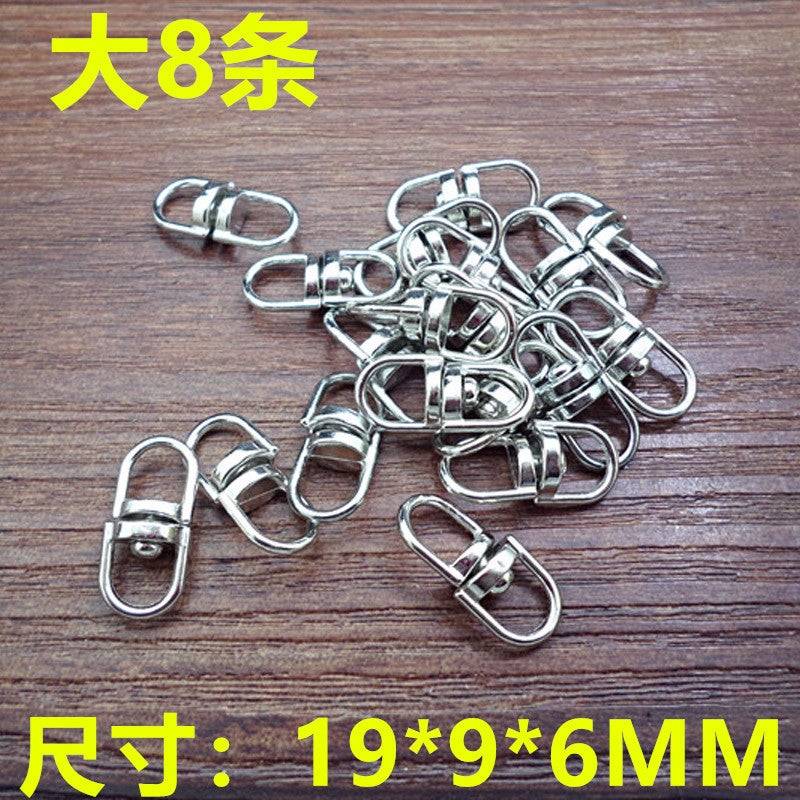 Keychain pendant key chain ring pendant dog buckle necklace buckle diy jewelry accessories lobster buckle Accessories Wholesale Big 8 