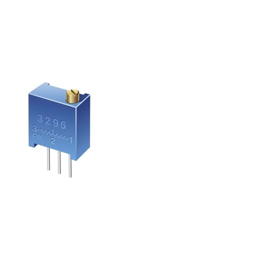 ElePak 3296W (50 Pcs) 12 Different Types of Trimmer Potentiometer Variable Resistor (100 ohm, 1000000 ohm ±10%) - Image 1
