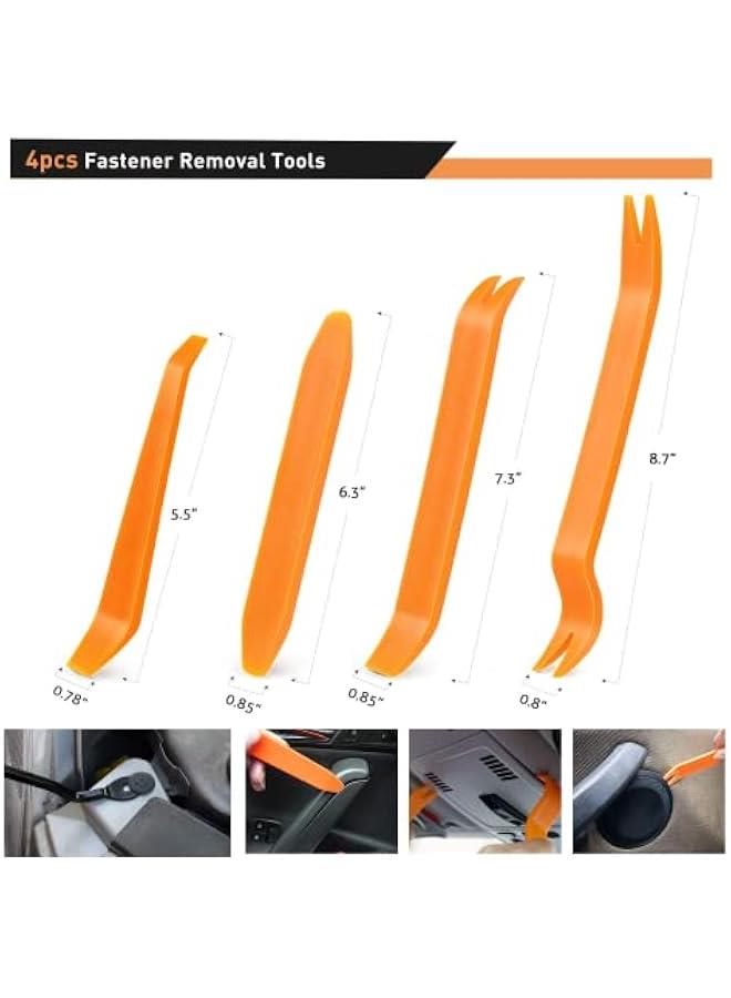 RYNX 240PCS per Retainer Cli Car Plastic Rivets Fasteners Push Retainer Kit Most ular Sizes Auto Push Pin Rivets Set Door Trim Panel Fender Cli for GM    Chrysler - Image 5
