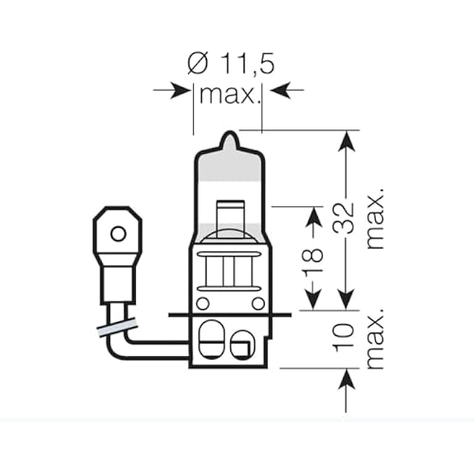 أوسرام مصباح أمامي هالوجين H3 Pk22S عبوة نفطة 12 فولت 55 واط - Image 3