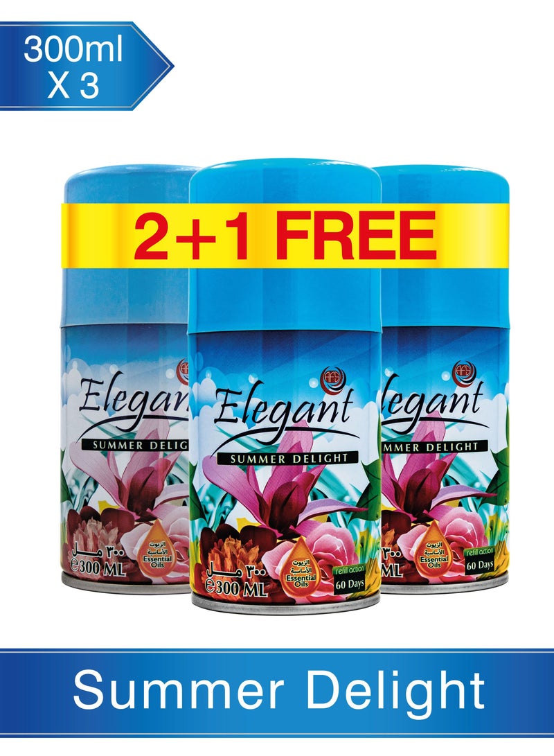 AFS Elegant 3 Piece SUMMER Delight Automatic Refill Spray Set 300ml  - Image 2