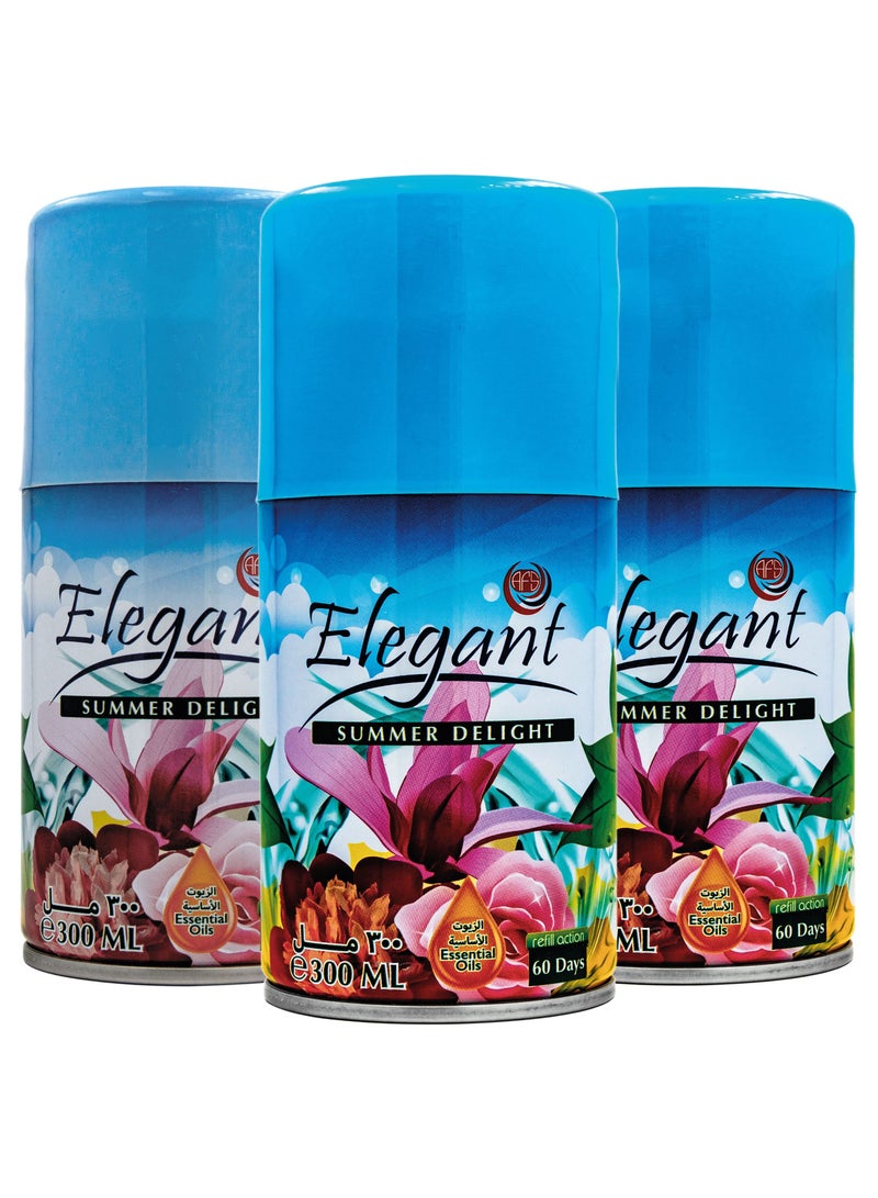 AFS Elegant 3 Piece SUMMER Delight Automatic Refill Spray Set 300ml  - Image 1