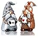 Chunful Chunful 2 Pack Coffee Gnomes Coffee Bar Decor Accessories Christmas Swedish Tomte Gnomes Resin Gnome Figurines Tiered  - Image 2