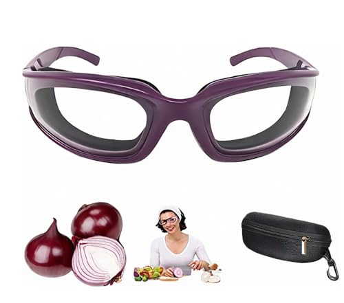 shenghang Onion Goggles Tear Free Saftey Glasses for Kitchen Antitear Dustproof Antifog Windproof Purple