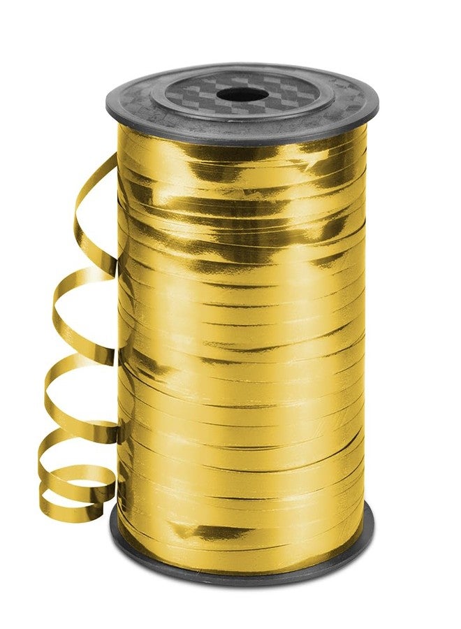 HimBen 500 Yards Curling Ribbon for Gift Wrapping, 3/16" Balloon String for Christmas Valentine Birthday Wedding Party Festival Decoration, Crafts, Flower Bouquet(Metallic Gold) - Image 1