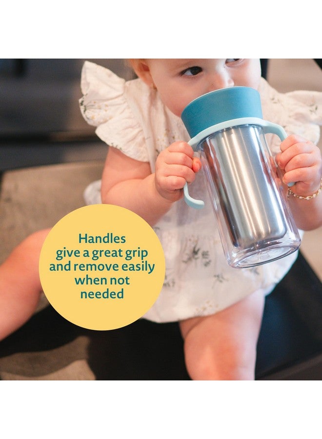 The First Years CoolCore Insulated Toddler Straw Cup - Transitional Toddler Trainer Cup Converts to Water Bottle with Spill Proof Lid - 8 Ounces - Ages 12 Months and Up - Image 2