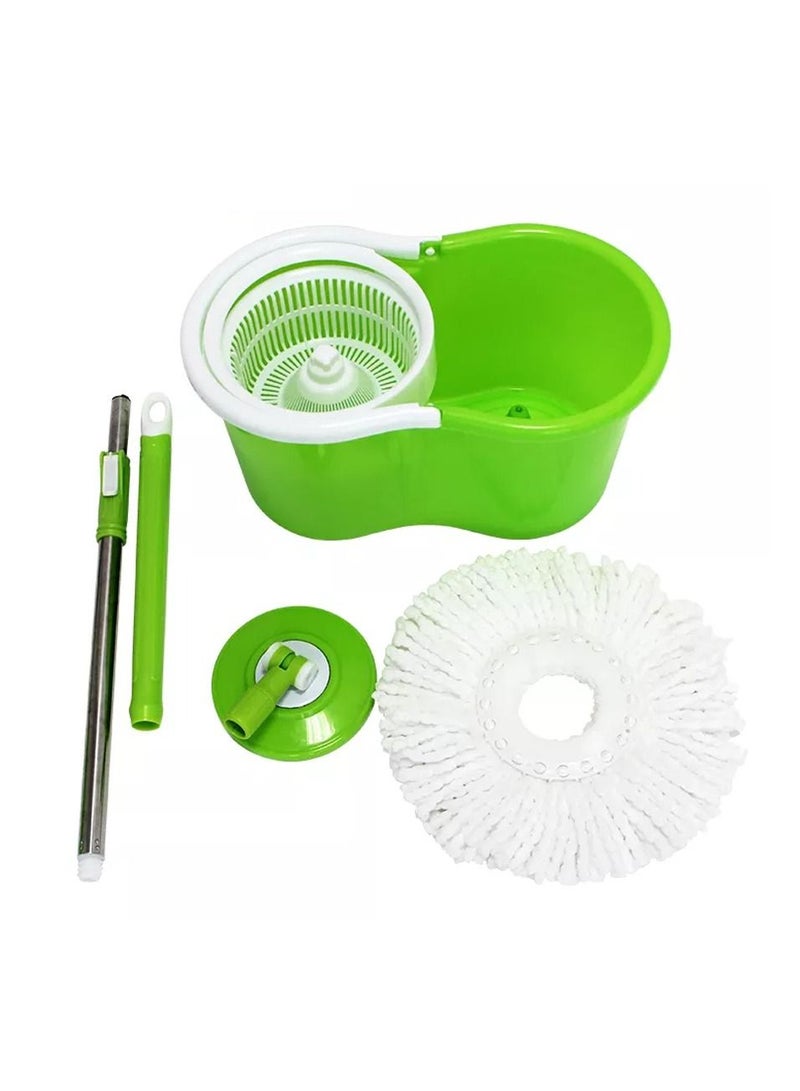 Rotating Spin Mop-Bucket Set With 2 Cleaning Heads - Image 1