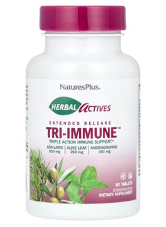 NaturesPlus Herbal Actives Extended Release Tri-Immune™ 60 Tablets 