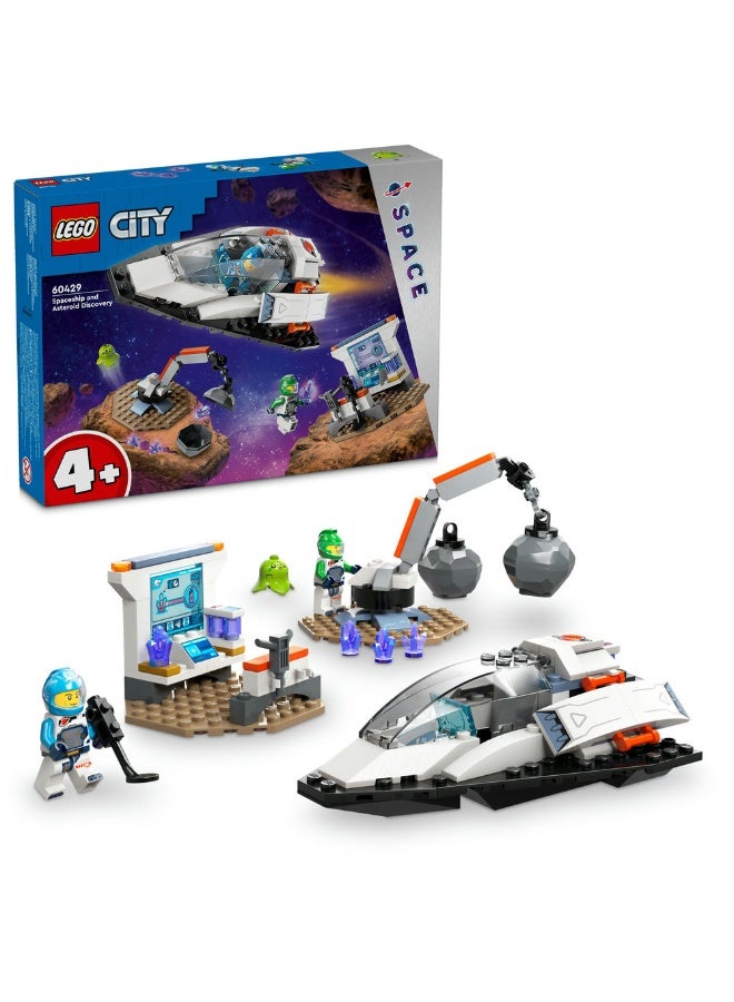 LEGO City Spaceship and Asteroid Discovery Space Toys 60429 (Age 4+, 126 Pieces) - Image 1
