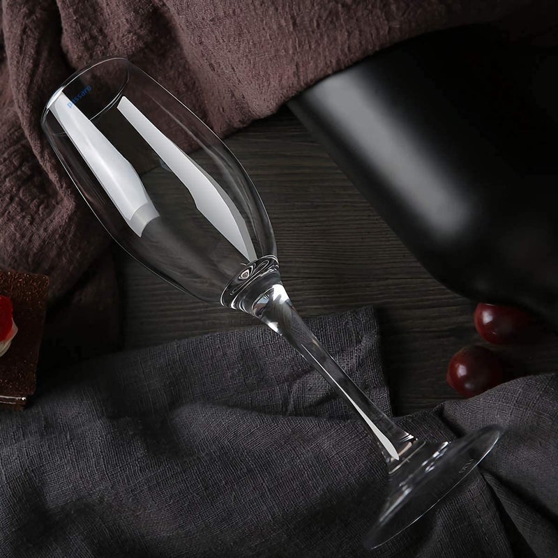 Passaro Glass Champagne Flute Wine Glass 2 Pieces Transparent 200 ml - Image 3