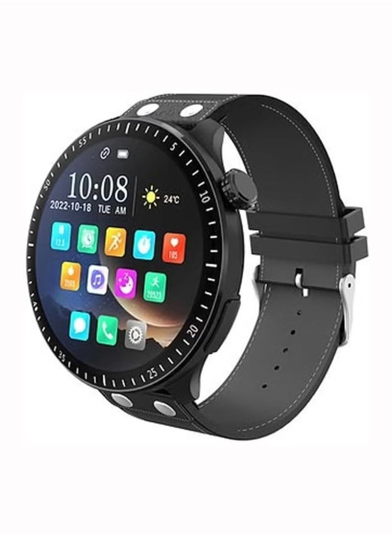 Haino Teko RW40 Smart Watch for Men & Boys | 53mm Full Screen Round Display - Wireless Charger, Fitness Tracker, Heart Rate Monitor, Bluetooth Calling, IP68 Waterproof, Stylish Black Design - Image 1