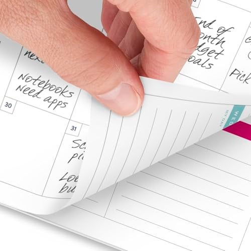 AT-A-GLANCE Planner 2025-2026 Academic, Simplified by Emily Ley, Weekly & Monthly, 5-1/2" x 8-1/2", Small, Monthly Tabs, Flexible Cover, Happy Stripe (EL37-200A) - Image 4