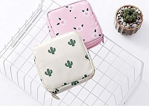 Sanitary Napkin Storage Bag Set 2Pack Zippered Menstrual Pad Pouches Portable Tampon Holders for Purse First Period Kit for Girls Discreet Feminine Hygiene Organizer for Women  - Image 5