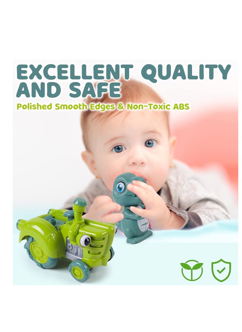 BAYBEE Baybee Wiggling Electric Bump & Go Dinosaur Musical Toys for Kids, Baby Crawling Interactive Toy with 360 Rotation, Music & Rings Bump & Go Early Learning Musical Toys for Kids 2+ Years Multicolor  - Image 3