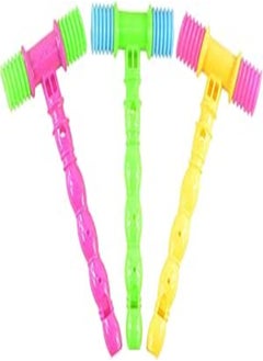 NUOBESTY 12pcs Hammer Pounding Toy Plastic Gavel Squeaky Toy Carnival Hammer with Whistle Music Sound Toys for Birthday April Fools Day Jokes Party Supplies