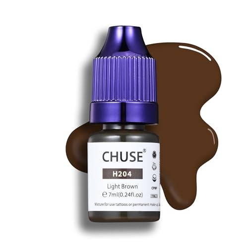 CHUSE PMU Hybrid Liquid Eyebrow Pigments 0.24oz/7ml (H204 Light Brown) - Image 1