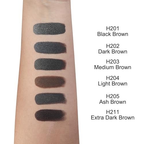 CHUSE PMU Hybrid Liquid Eyebrow Pigments 0.24oz/7ml (H204 Light Brown) - Image 5