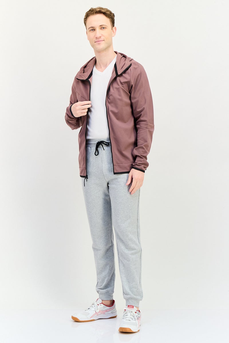 Nike هودي طويل الأكمام بزيب كامل للرجال، موف - Image 3