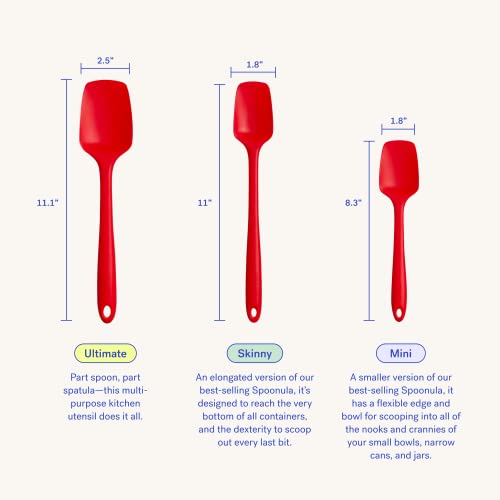 Get It Right GIR: Get It Right Red Skinny Silicone Spoonula, Skinny-11, (GIRSUS303RED) - Image 2