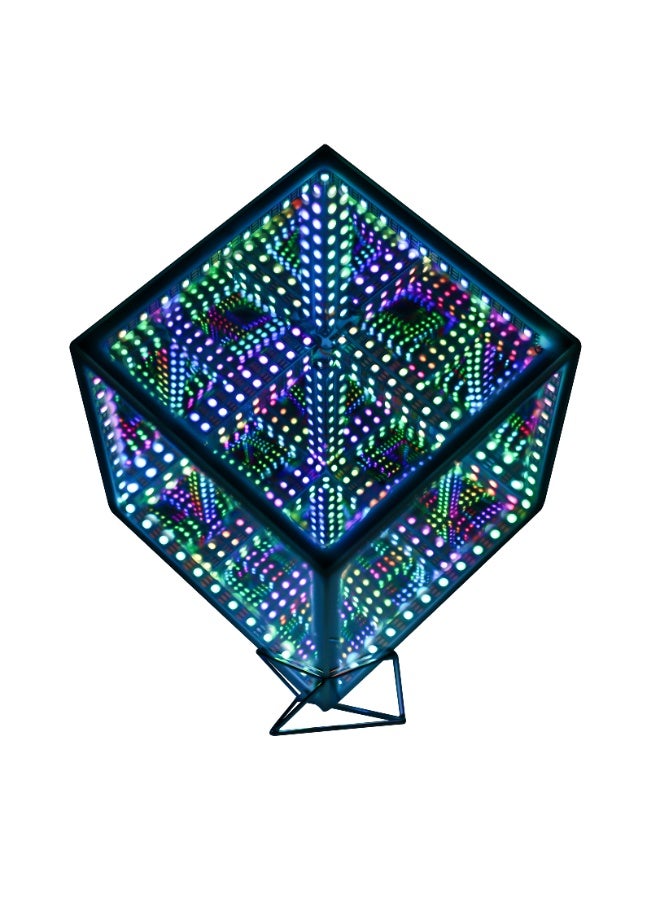 Infinity Hyper Cube LED Light LED Controller with Stand, Controller & Sound & App Reactive Table Lamp - Cool & Creative Multicolor Decorative Mirror Art Desk Night Light - Image 2