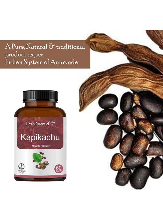 هيرب إسينشال أقراص كابيكاتشو العشبية الأساسية (Mucuna Pruriens) 500 مجم، 60 قرصًا | مستخلصات أعشاب طبيعية نقية 100% - Image 5