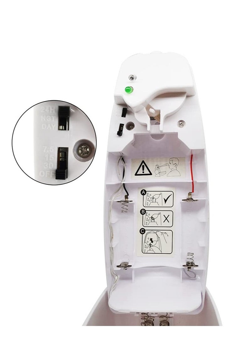 Automatic Air Freshener Dispenser Wall Mounted/Free Standing Auto Sensor Spray Dispenser for Bathroom Washroom Hotel Office White - Image 2