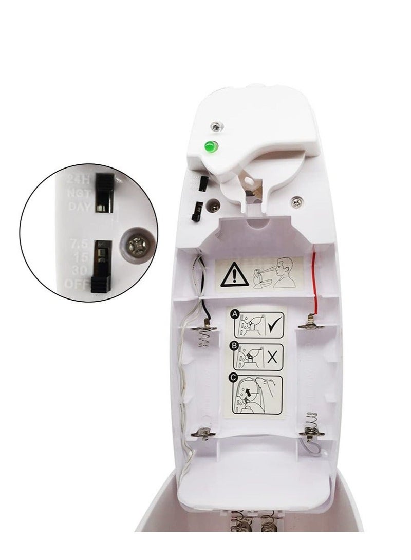 Automatic Air Freshener Dispenser Wall Mounted/Free Standing Auto Sensor Spray Dispenser for Bathroom Washroom Hotel Office White - Image 2