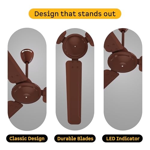 atomberg Ameza 1200mm BLDC Ceiling Fan for Living Room | With Remote | BEE 5 Star | Energy Saving | 2 Year Warranty | Gloss Brown - Image 2
