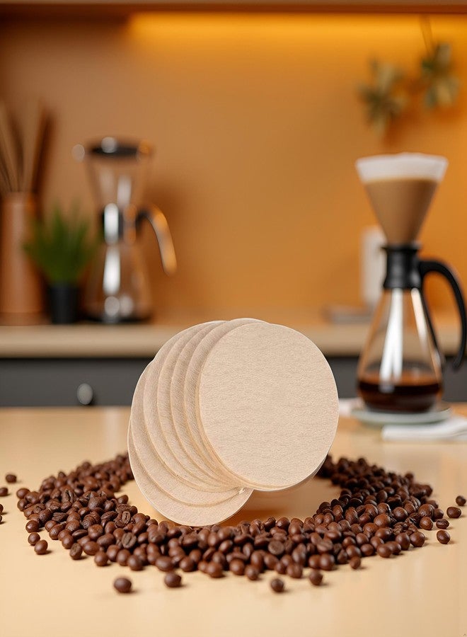 Jizlan 100 Pcs No.6 Coffee Filters, Moka Pot Filter Paper, Natural Paper Coffee Filter, No Blowout, Disposable for Pour Over and Drip Coffee Maker - Image 4