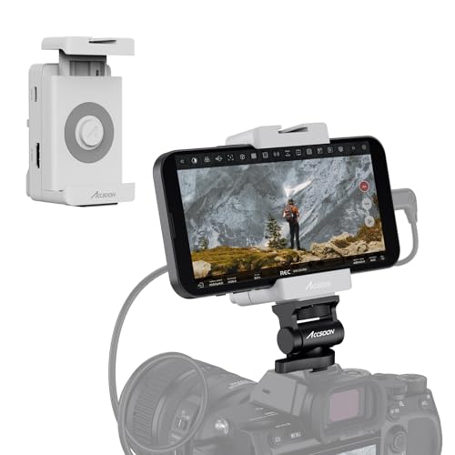 Accsoon SeeMo 4K HDMI Adapter Video Transmission System, 4K30/1080p60 iOS/HDMI Transmitter Phone Monitor SD Card Reader for Livestreaming/Real-Time Monitoring/Recording nfor iOS 12 or Later (White) - Image 1