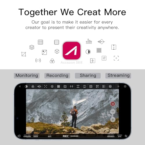 Accsoon SeeMo 4K HDMI Adapter Video Transmission System, 4K30/1080p60 iOS/HDMI Transmitter Phone Monitor SD Card Reader for Livestreaming/Real-Time Monitoring/Recording nfor iOS 12 or Later (White) - Image 3