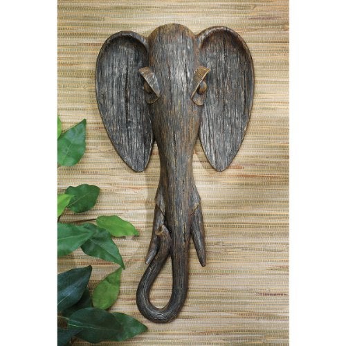Design Toscano QS91812 Elephant Animal Mask of the Savannah Wall Decor Sculpture, Multicolored - Image 2