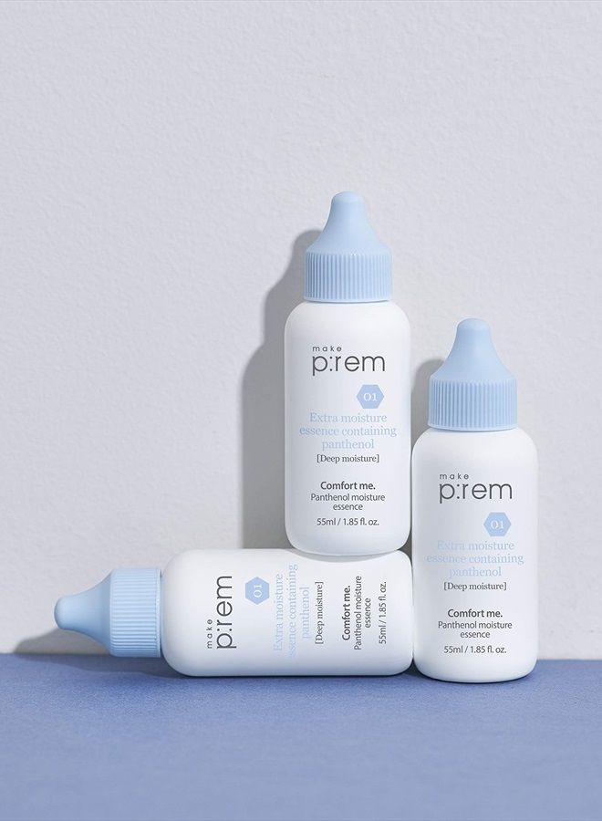 MAKEP:REM make prem Comfort me. Panthenol Moisture Essence, Korean milky moisture hypoallergenic Essence with Madecassoside and Ceramide for Sensitive Skin, Nisome Panthenol 11,000ppm strengthens skin's barrier - Image 3
