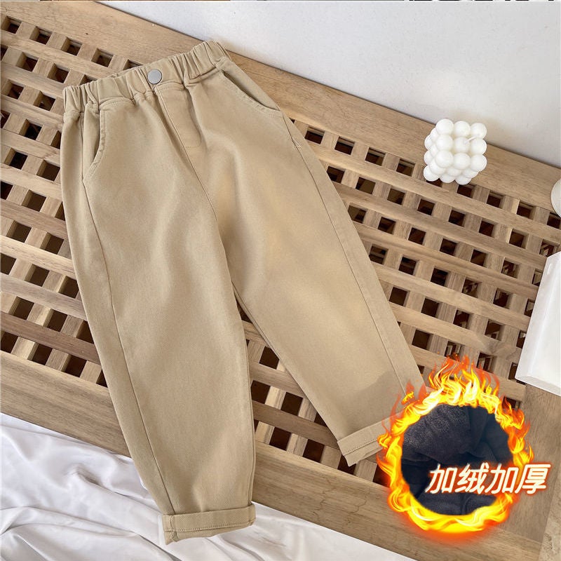 Boys' New Denim Trousers Children'S Pants Big Children'S Fashion Children'S Wear Western Style Stretch Loosen Trendy Pants - Image 1