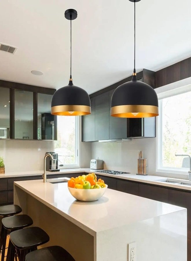twixle Pendant Ceiling Lamp, Black and Gold Aluminium, for Living Room Dining Kitchen Bedroom, 1 Pack (Without Bulb) - Image 4