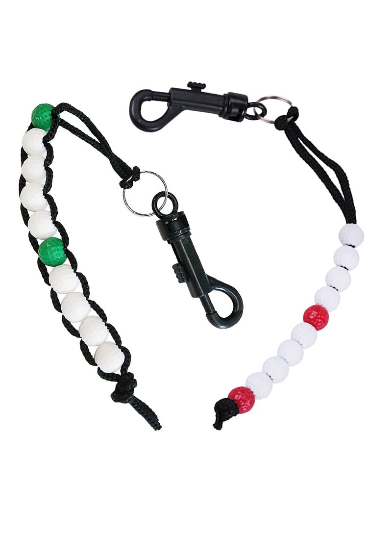 Generic Golf Bead Counter, 4 PCS Golf Stroke Counter, Golf Shot Counter Bracelets Plastic Golfer Stroke Counter with Clip for Men Women Kids - Image 1