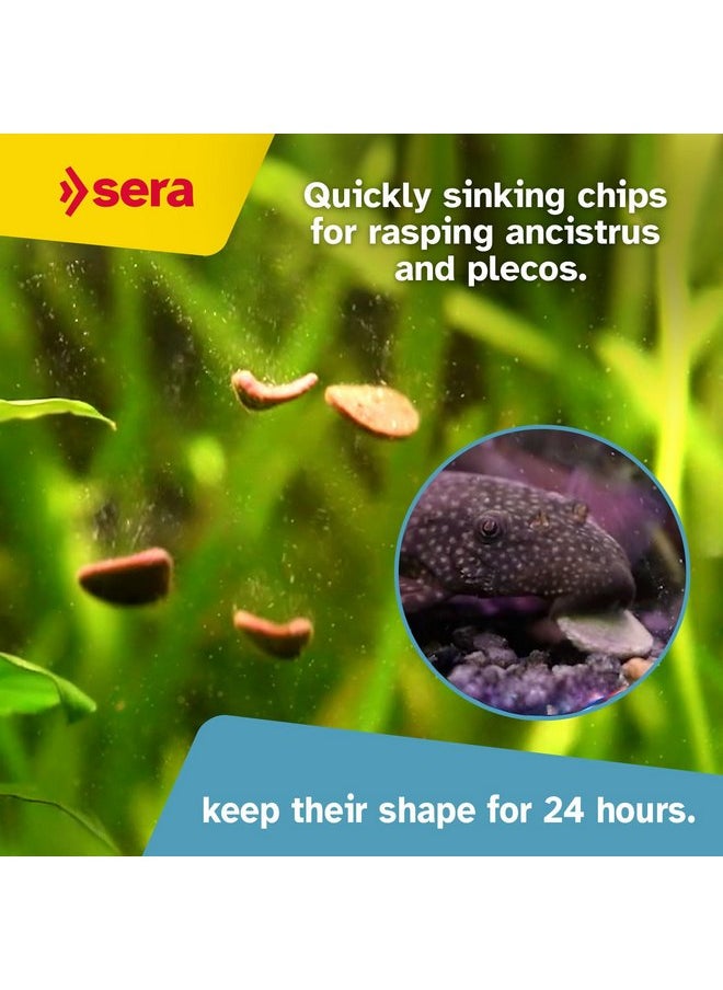 Sera - sera Catfish Chips Nature 3.4oz/0.21lbs | Premium Fish Food for Ancistrus & Plecos | High Fiber | No Dyes & Preservatives | Supports Digestion & Promotes Healthy Growth | Ideal for Bottom Feeders - Image 1