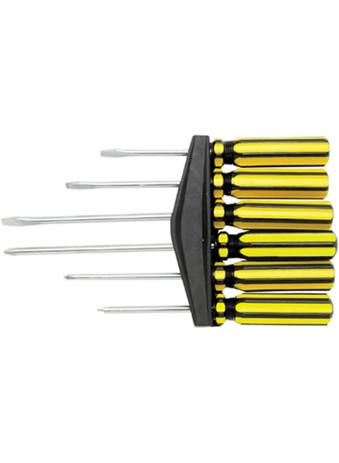 بيرفورمانس تول طقم مفكات براغي مكون من 6 قطع مع رف متعدد الألوان 1419 - Image 1