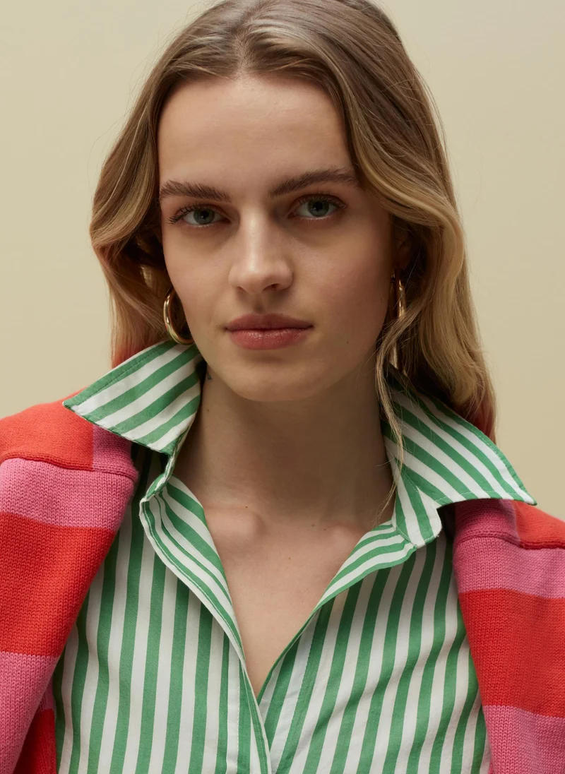 او في اس PIOMBO oversize cotton shirt