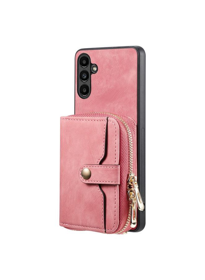 اس-توب جراب هاتف Samsung Galaxy A13 5G Crossbody متعدد الوظائف بسحاب ومحفظة - Image 3