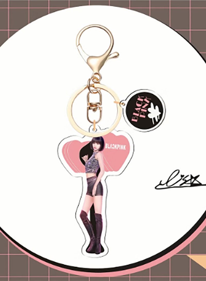 EHOME Blackpink Acrylic Creative Key Chain -LISA  - Image 1