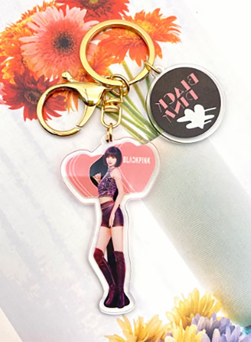 EHOME Blackpink Acrylic Creative Key Chain -LISA  - Image 2