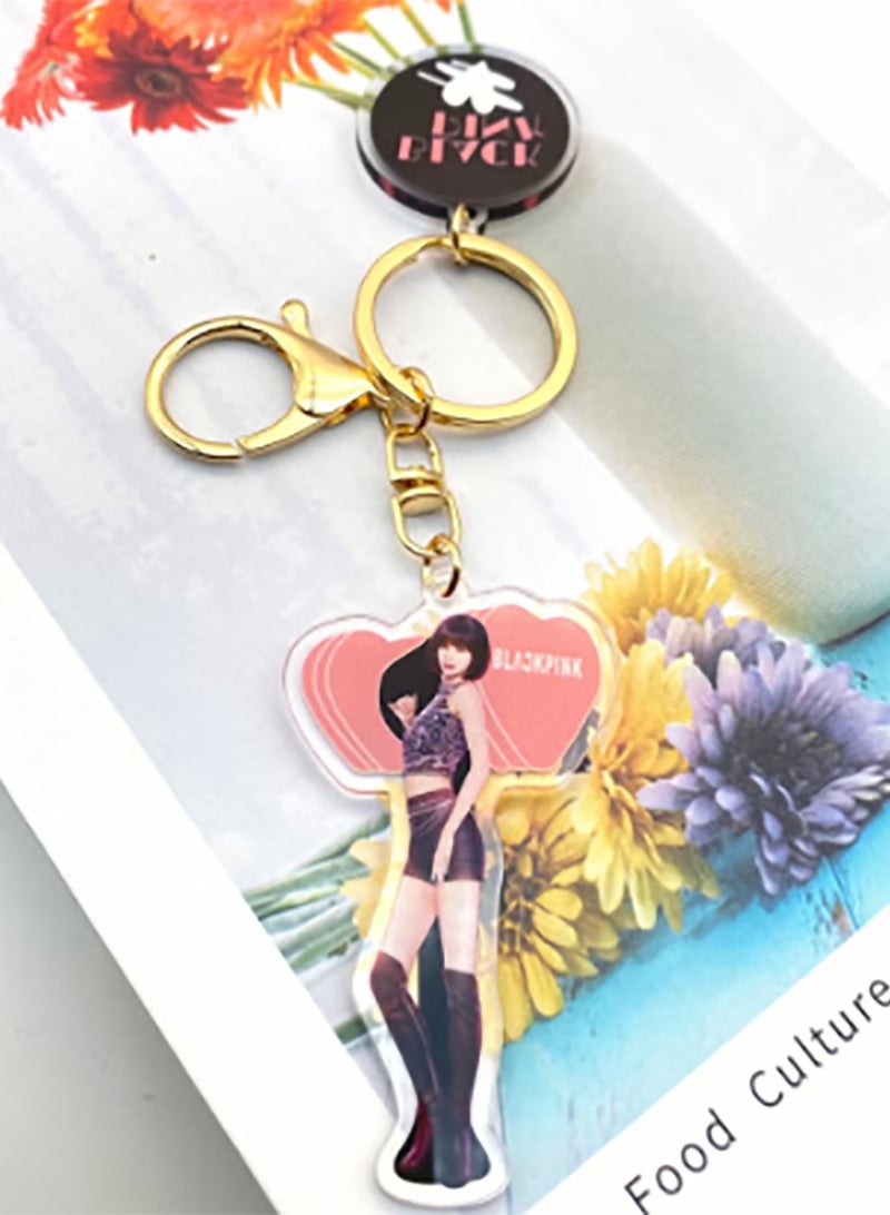EHOME Blackpink Acrylic Creative Key Chain -LISA  - Image 3