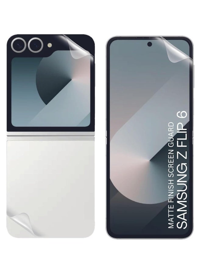 DUSALA Matte Hydrogel Soft TPU Film For Samsung Galaxy Z Flip 6 5G Internal Inner Outer Hinge Sticker Full Body Screen Protector For Samsung Galaxy Z Flip6 2024