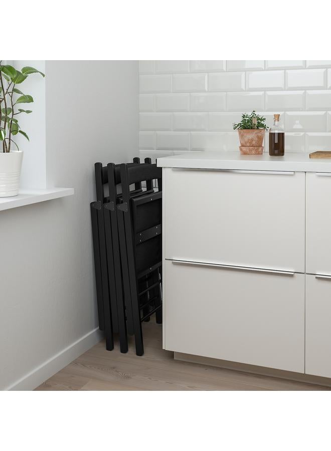 Zaboon Folding chair, black/Knisa dark grey - Image 4