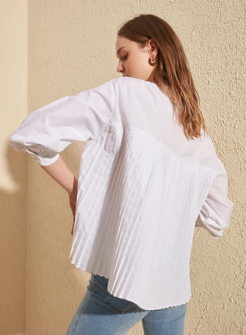 trendyol Pleated Shirt