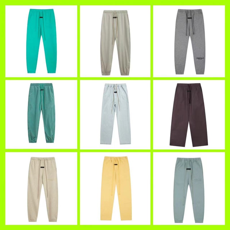 Fog Icon Multi-Line Cloud Series Laminated Letter Drawstring Terry Men'S And Women'S Loose Casual Leggings Pants - Image 2