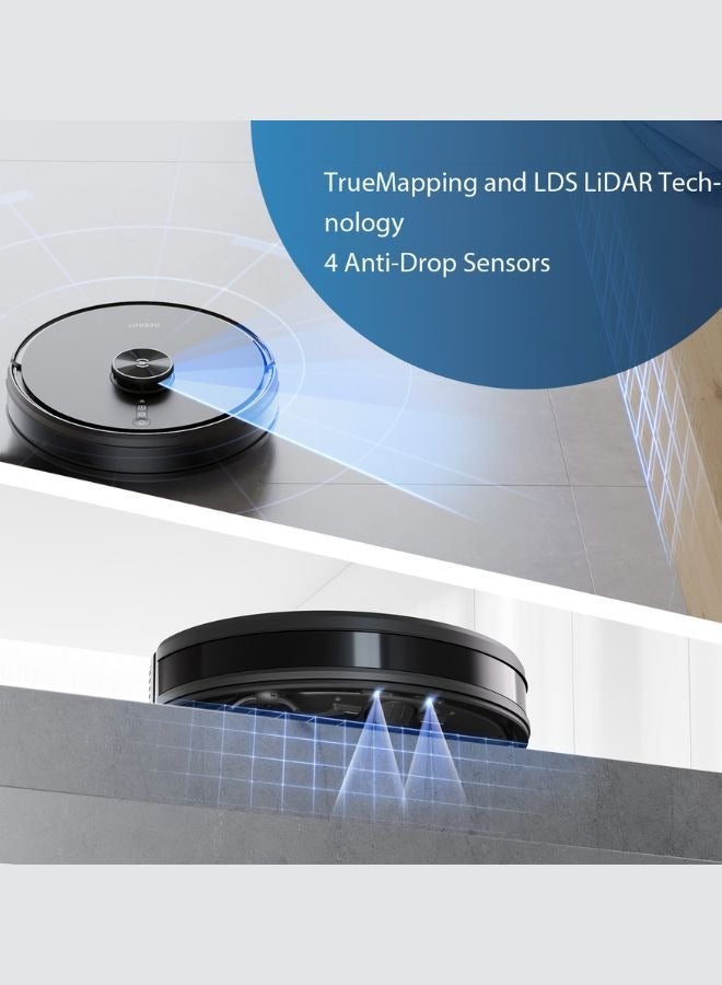 إيكوفاكس روبوت مكنسة كهربائية وممسحة DEEBOT Y1 Pro، قوة شفط قوية 6500Pa، حتى 180 دقيقة من وقت التشغيل، نظام ملاحة ذكي LIDAR، رسم خرائط متعددة الطوابق (ضمان لمدة سنة واحدة) - Image 4